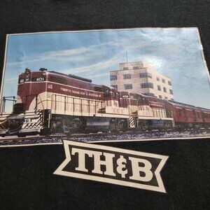Toranto Hamilton & Buffalo (TH&B) Railroad Train T-shirt XL